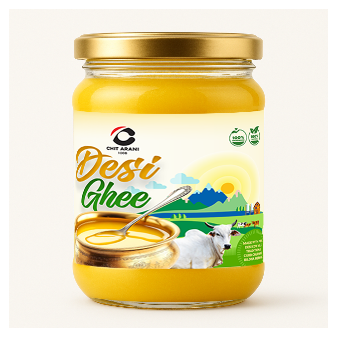Filtering & packing fresh ghee